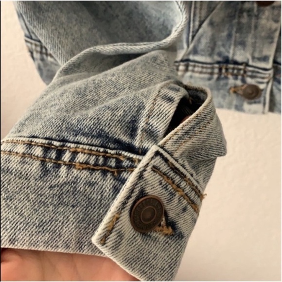 Free People Rumors Indigo Acid Wash Denim Jacket - Picture 6 of 10